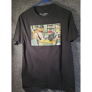 The Office Ripple Junction T-Shirt Jim Giving Thumbs Up Adult Medium Black Tee